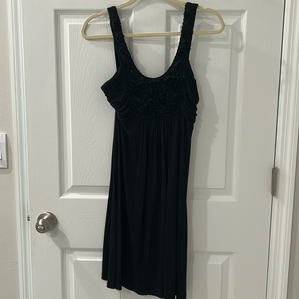 Soprano women’s size medium black mini maxi dress